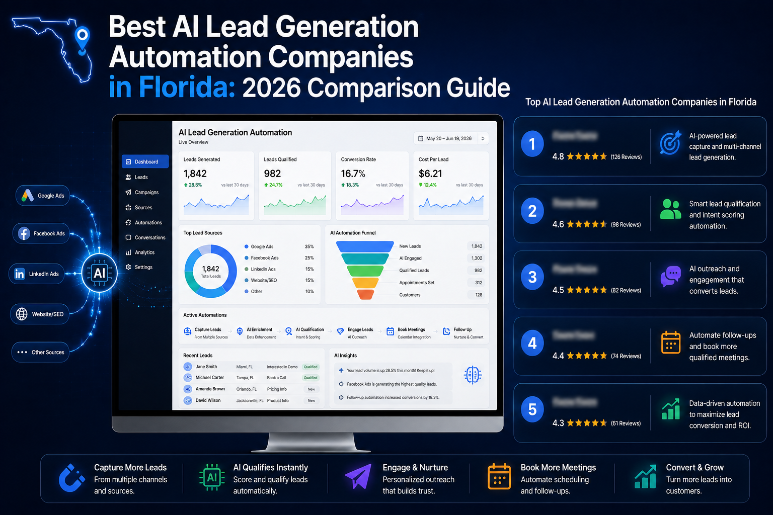 Business strategy meeting focused on AI lead generation